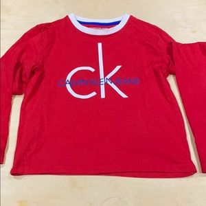 Red Calvin Klein Top